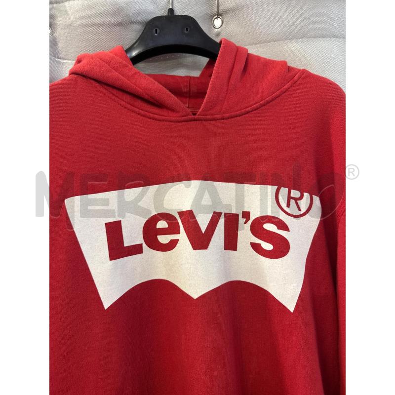 FELPA LEVIS ROSSA CAPPUCCIO TG.16 | Mercatino dell'Usato Vinci - fraz. sovigliana 2