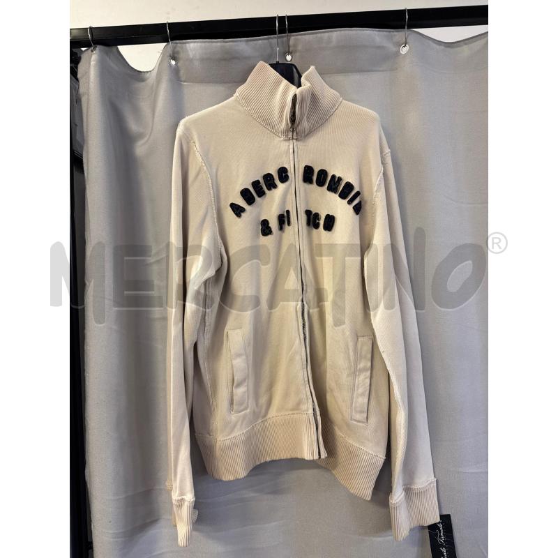FELPA UOMO ABERCROMBIE PANNA ZIP TG.L | Mercatino dell'Usato Vinci - fraz. sovigliana 1