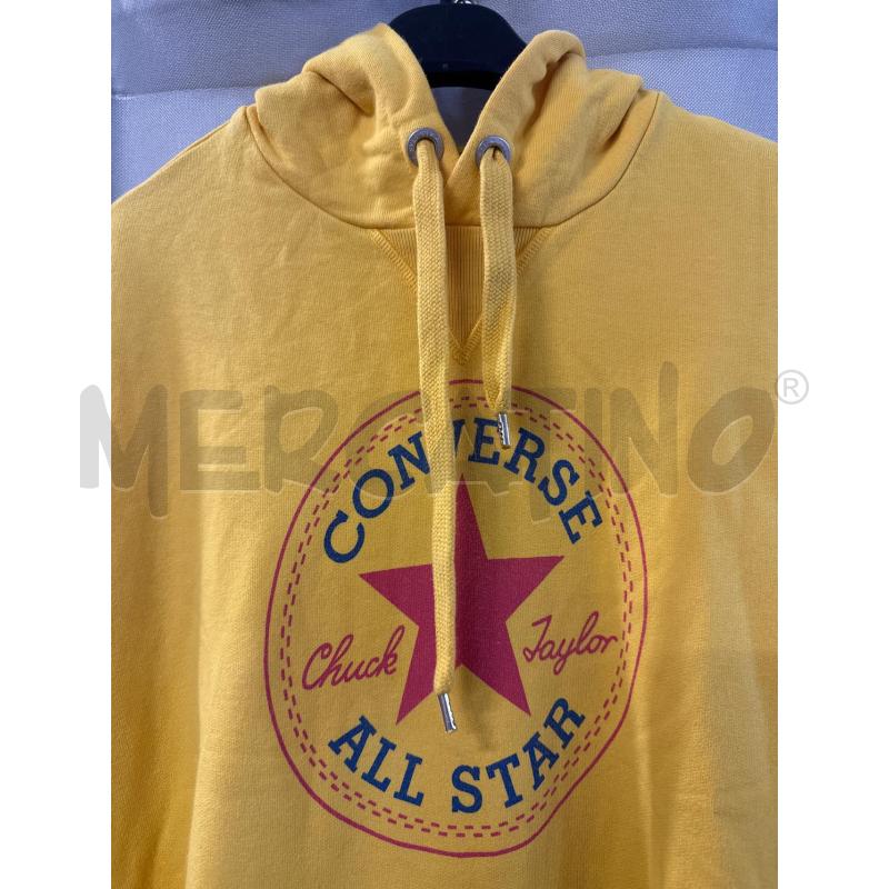 FELPA UOMO CONVERSE GIALLA CAPPUCCIO TG.XL | Mercatino dell'Usato Vinci - fraz. sovigliana 2
