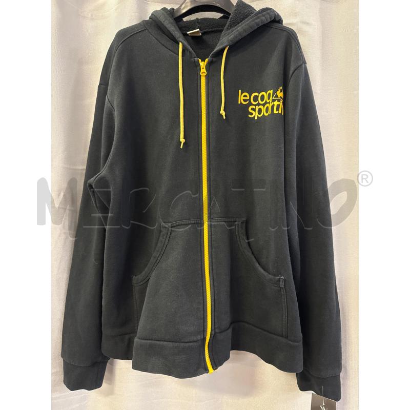 FELPA UOMO LE COQ SPORTIF NERA CAPPUCCIO TG.XL | Mercatino dell'Usato Vinci - fraz. sovigliana 1