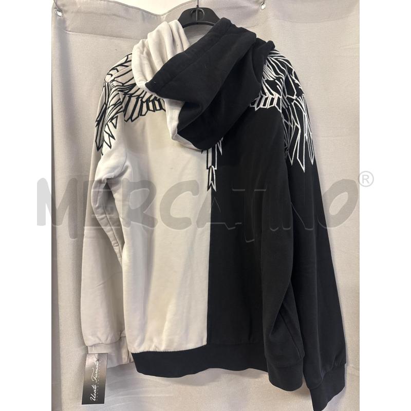 FELPA UOMO MARCELO BURLON BIANCA E NERA CAPPUCCIO TG.XL | Mercatino dell'Usato Vinci - fraz. sovigliana 3