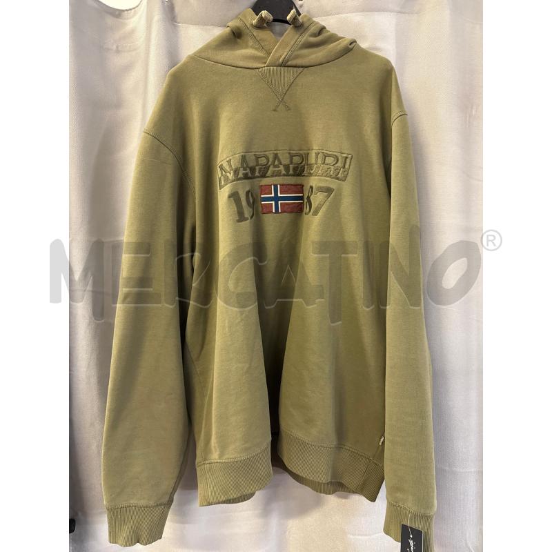 FELPA UOMO NAPAPIJRI VERDE CAPPUCCIO TG.XXL | Mercatino dell'Usato Vinci - fraz. sovigliana 1