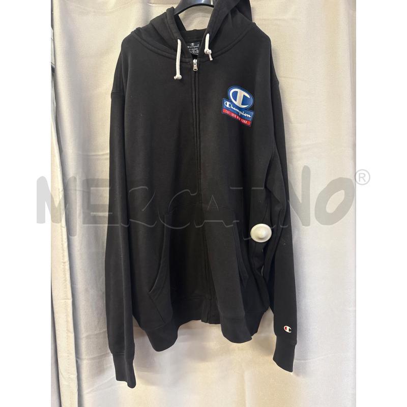 FELPA UOMO # CHAMPION NERA CAPPUCCIO TG.XL | Mercatino dell'Usato Vinci - fraz. sovigliana 1