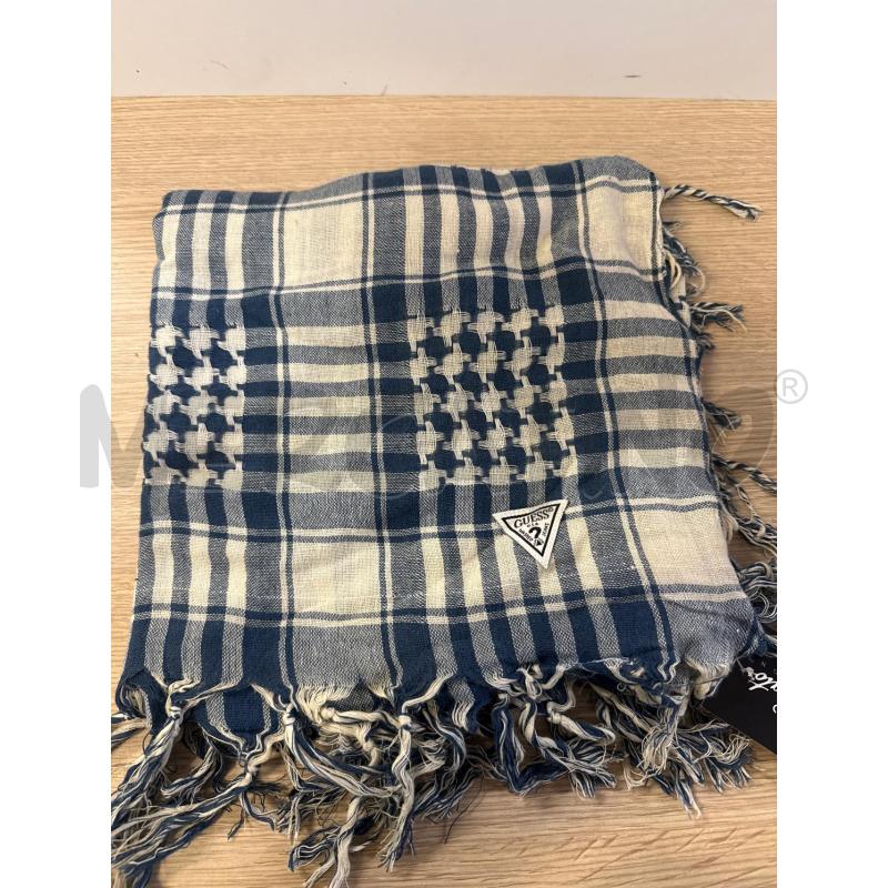 FOULARD GUESS QUADRETTINI BLU PENERI | Mercatino dell'Usato Vinci - fraz. sovigliana 1