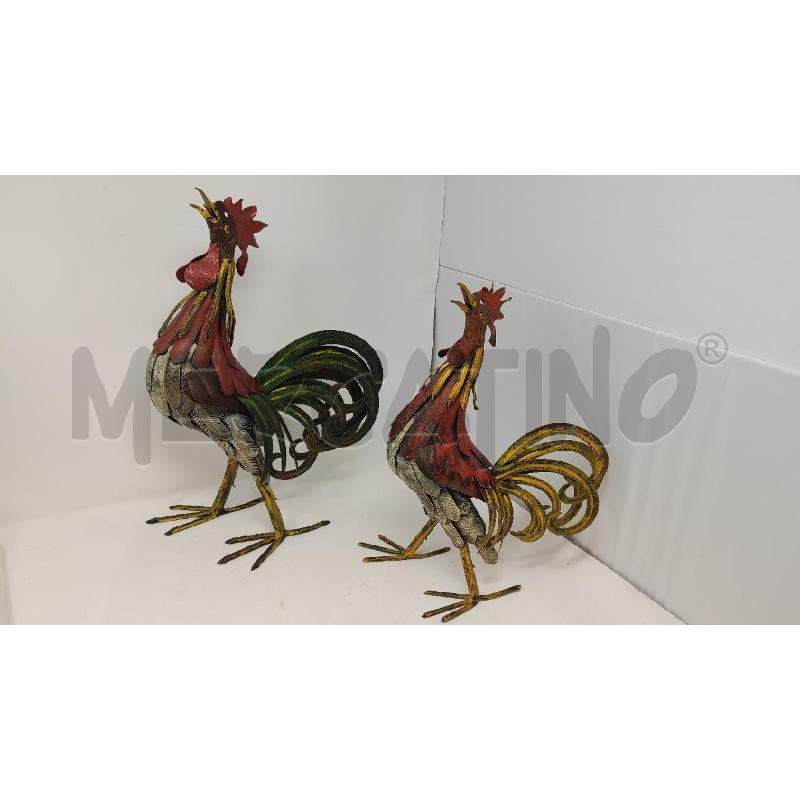 GALLI PZ. 2 METALLO DECORATI | Mercatino dell'Usato Vinci - fraz. sovigliana 1