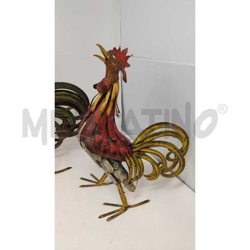 GALLI PZ. 2 METALLO DECORATI | Mercatino dell'Usato Vinci - fraz. sovigliana 3