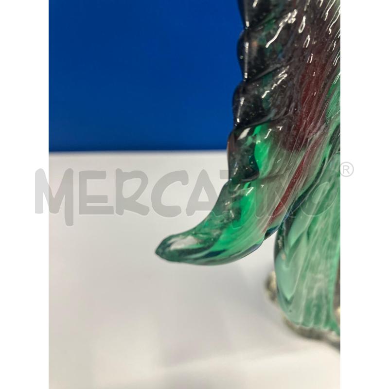 GALLO VETRO BIANCO ROSSO PUNTINI BLU PPUNTA CODA SBECCATA | Mercatino dell'Usato Vinci - fraz. sovigliana 3