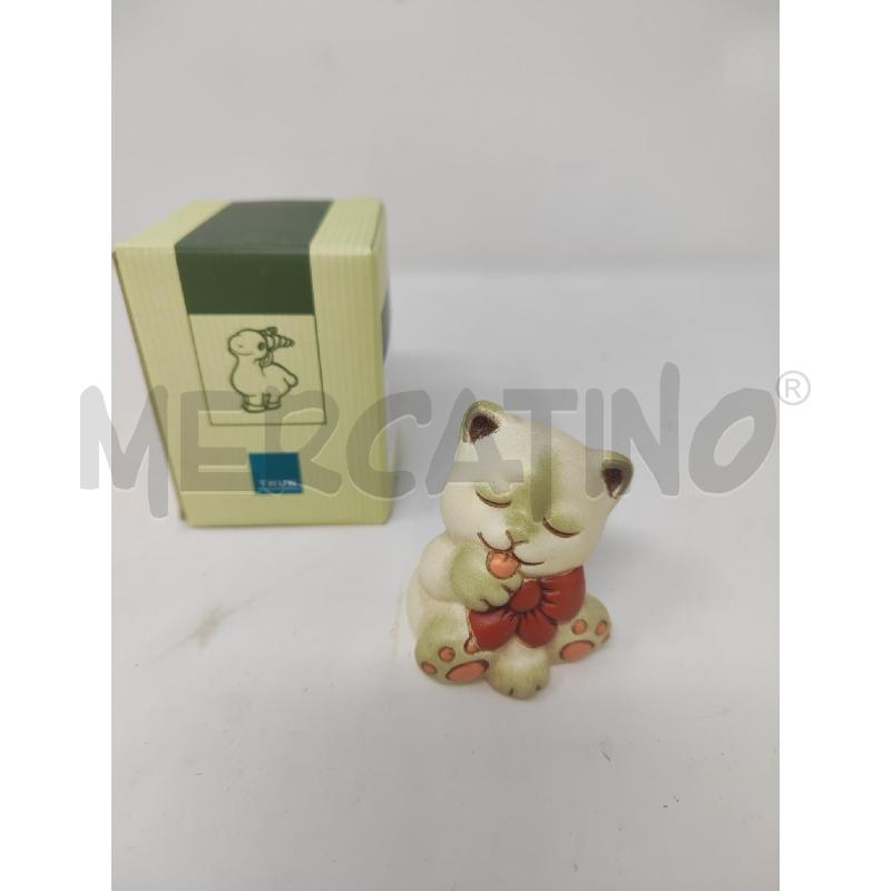 GATTINO CERAMICA THUN FIOCCO ROSSO  | Mercatino dell'Usato Vinci - fraz. sovigliana 1