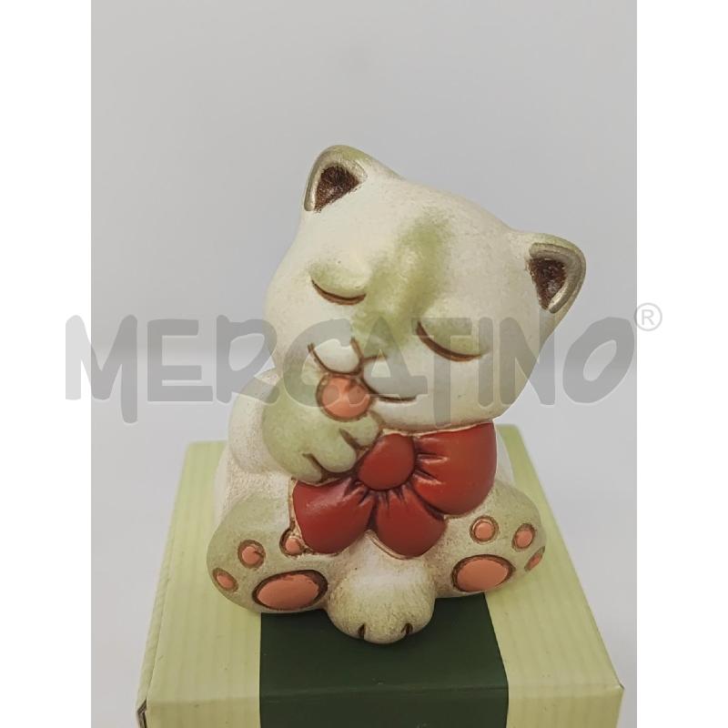 GATTINO CERAMICA THUN FIOCCO ROSSO  | Mercatino dell'Usato Vinci - fraz. sovigliana 3