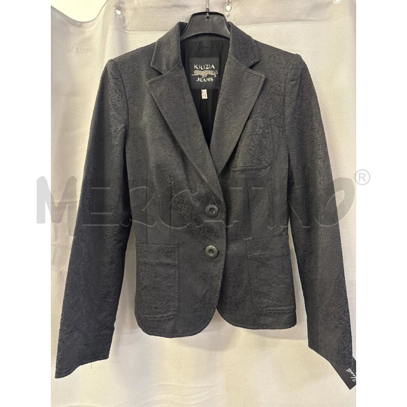 GIACCA DONNA KRIZIA JEANS NERA LETTERINE TG.40 | Mercatino dell'Usato Vinci - fraz. sovigliana 1