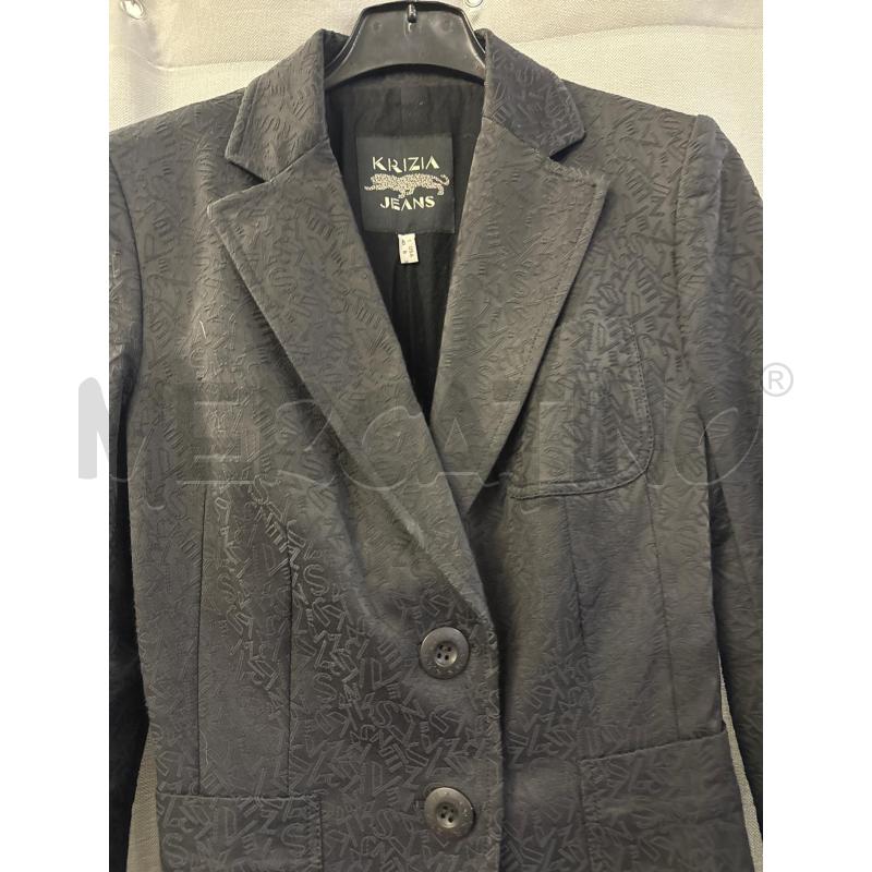 GIACCA DONNA KRIZIA JEANS NERA LETTERINE TG.40 | Mercatino dell'Usato Vinci - fraz. sovigliana 2