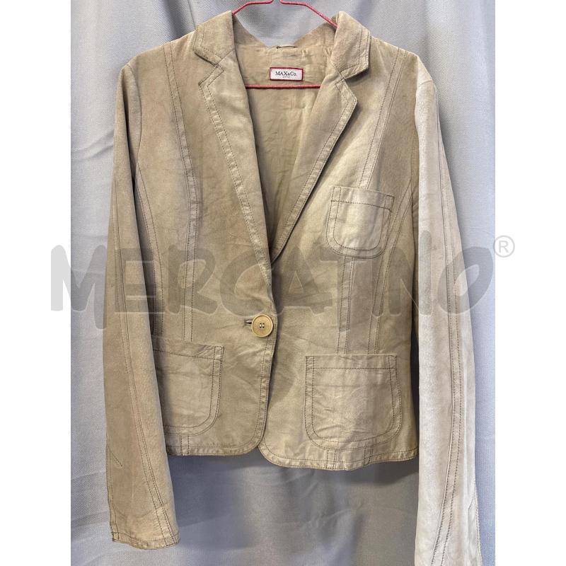 GIACCA DONNA MAX & CO SCAMOSCIATA BEIGE TG.42 | Mercatino dell'Usato Vinci - fraz. sovigliana 1