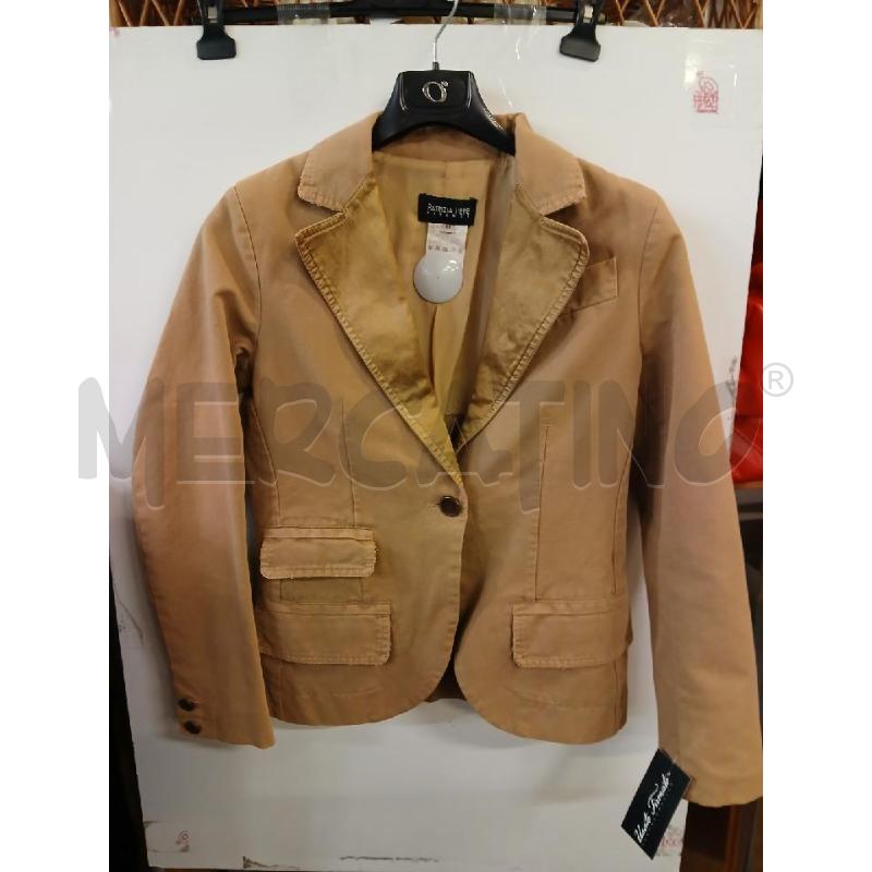 GIACCA DONNA PATRIZIA PEPE BEIGE TG.44 PATTE LUCIDE | Mercatino dell'Usato Vinci - fraz. sovigliana 1