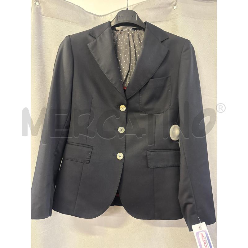 GIACCA DONNA # MONTEZEMOLO BLU TG.38/40 INTERNO GRIGIO POIS | Mercatino dell'Usato Vinci - fraz. sovigliana 1