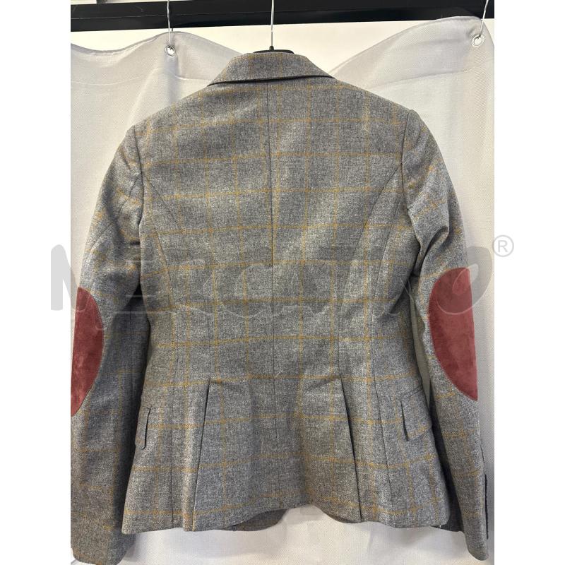 GIACCA DONNA # MONTEZEMOLO GRIGIO QUADRI GIALLI TG.38/40 | Mercatino dell'Usato Vinci - fraz. sovigliana 3