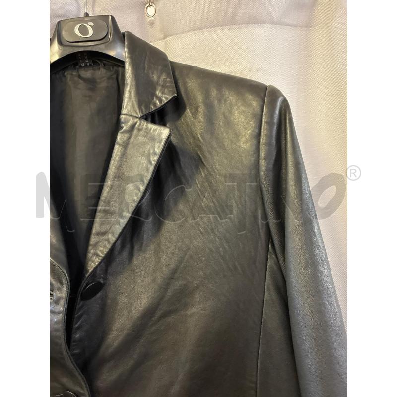 GIACCA DONNA # PCP PELLE NERA TG.42 | Mercatino dell'Usato Vinci - fraz. sovigliana 2
