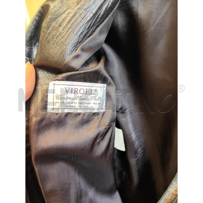 GIACCA DONNA # PELLE NERA VIROEL NERA TG.42 ZIP | Mercatino dell'Usato Vinci - fraz. sovigliana 2