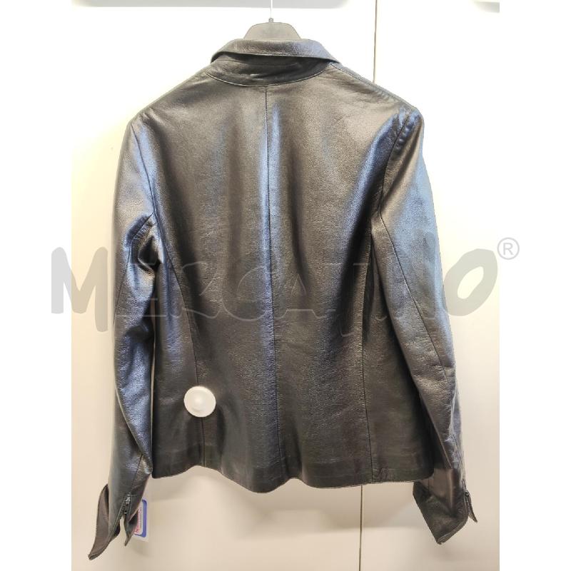 GIACCA DONNA # PELLE NERA VIROEL NERA TG.42 ZIP | Mercatino dell'Usato Vinci - fraz. sovigliana 3