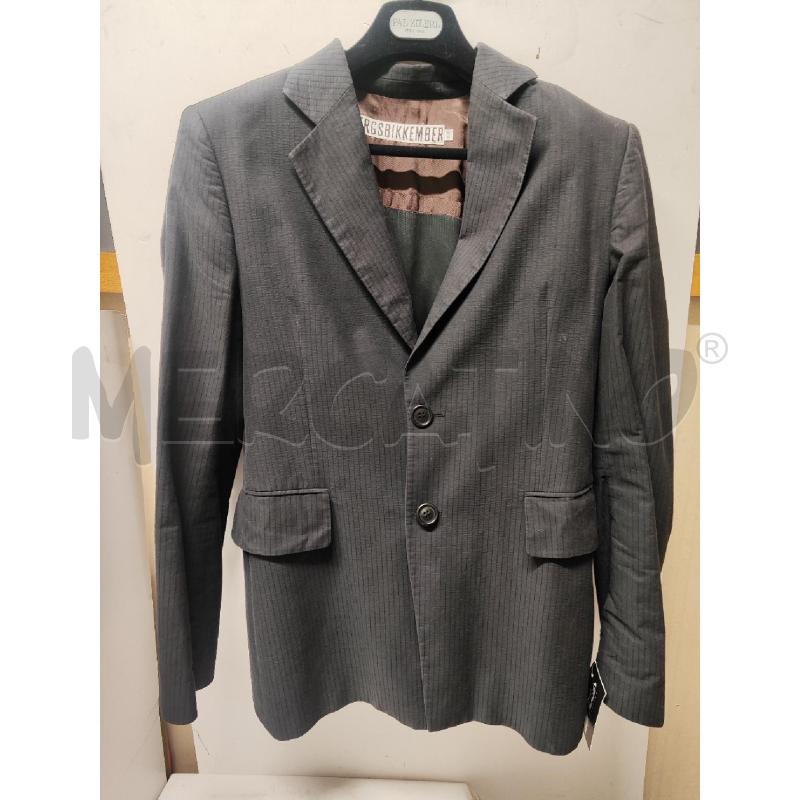 GIACCA UOMO BIKKEMBERG GRIGIA RIGATA TG.50 | Mercatino dell'Usato Vinci - fraz. sovigliana 1