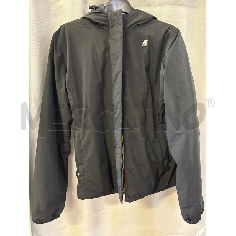 GIACCONE DONNA K-WAY NERO CAPPUCCIO SIX TG.6 | Mercatino dell'Usato Vinci - fraz. sovigliana 1