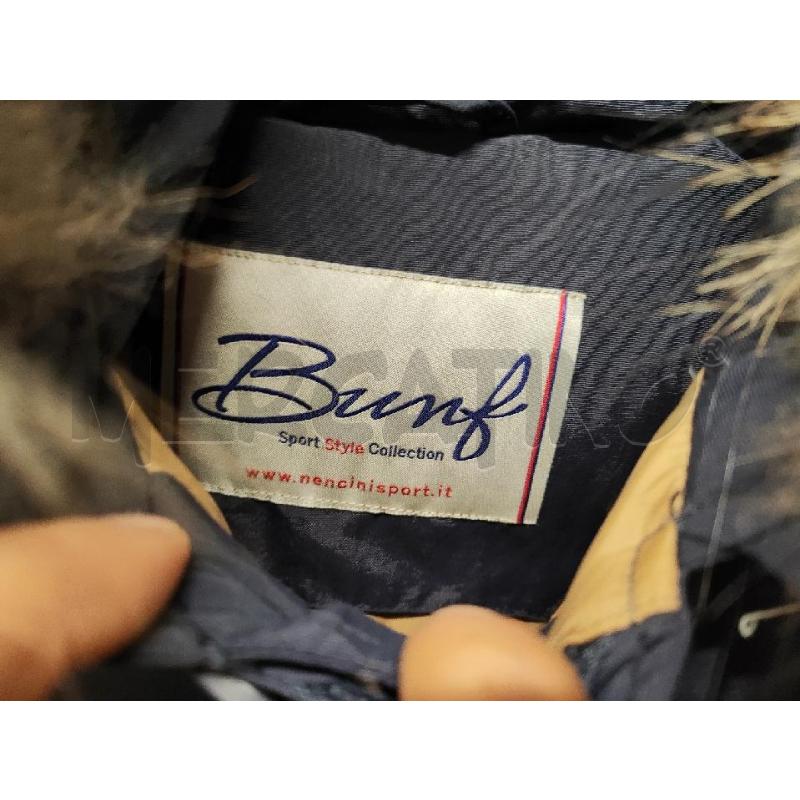 GIACCONE UOMO BUNF BLU CAPPUCCIO BORDO PELO TG.S | Mercatino dell'Usato Vinci - fraz. sovigliana 2