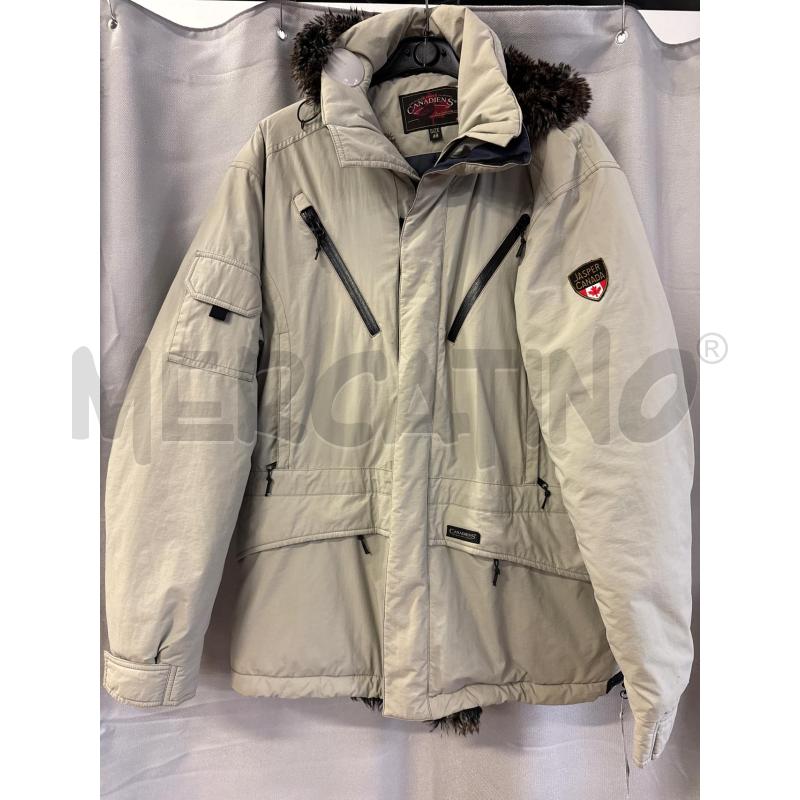 GIACCONE UOMO CANADIENS TG.48 BEIGE CAPPUCCIO PELO E BORDO | Mercatino dell'Usato Vinci - fraz. sovigliana 1