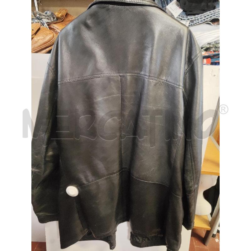 GIACCONE UOMO PELLE NERO TG.58 ZIP | Mercatino dell'Usato Vinci - fraz. sovigliana 3
