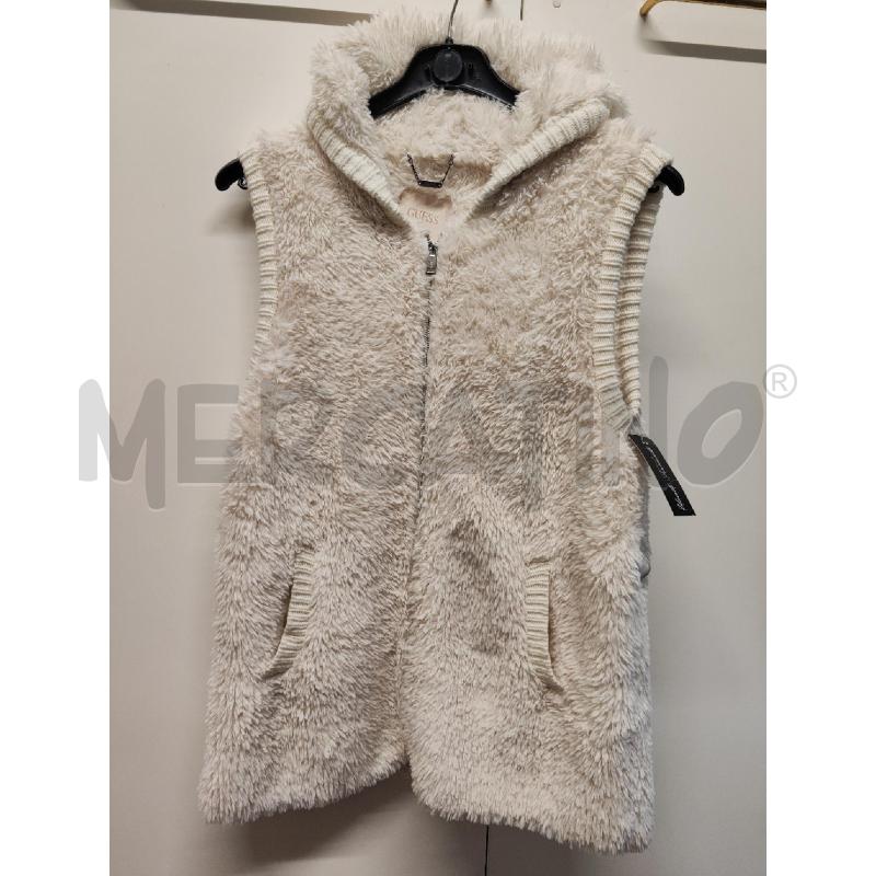 GILET DONNA GUESS PELLICCIA ECO CAPPUCCIO TG.XS/S | Mercatino dell'Usato Vinci - fraz. sovigliana 1