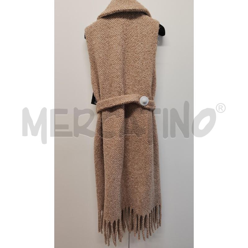 GILET DONNA MARELLA LUNGO RIGATO BEIGE PANNA TG.L | Mercatino dell'Usato Vinci - fraz. sovigliana 3