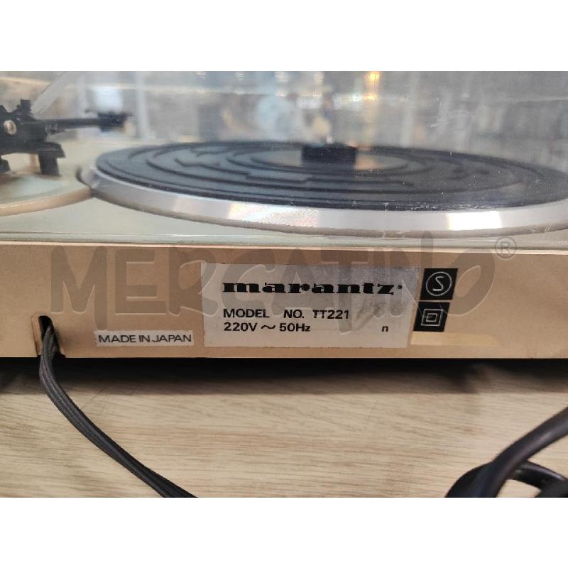 GIRADISCHI MARANTZ TT221  | Mercatino dell'Usato Vinci - fraz. sovigliana 4