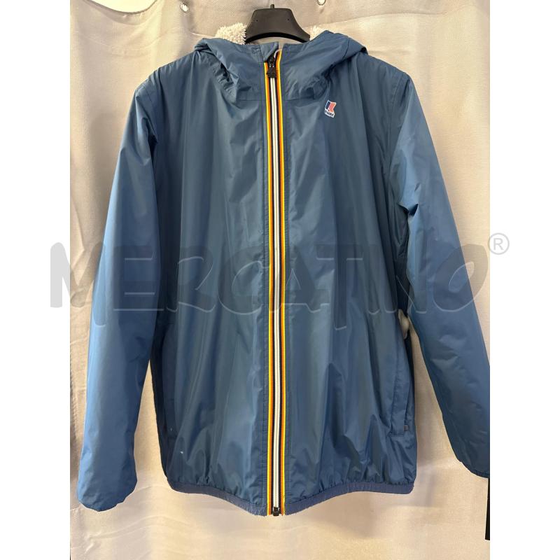 GIUBBINO BAMBINO KWAY AZZURRO CAPPUCCIO INTERNO PELO BIANCO TG.3 | Mercatino dell'Usato Vinci - fraz. sovigliana 1