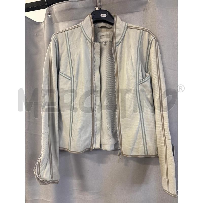 GIUBBINO DONNA ARMANI JEANS PELLE TG.46 GHIACCIO | Mercatino dell'Usato Vinci - fraz. sovigliana 1