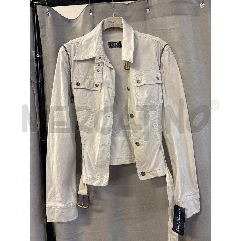 GIUBBINO DONNA D&G BIANCO MANICHE STACCABILI SENZA TG | Mercatino dell'Usato Vinci - fraz. sovigliana 1