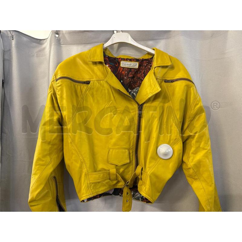 GIUBBINO DONNA PELLE GIALLO SENIO MANNUCCI TG.M | Mercatino dell'Usato Vinci - fraz. sovigliana 1