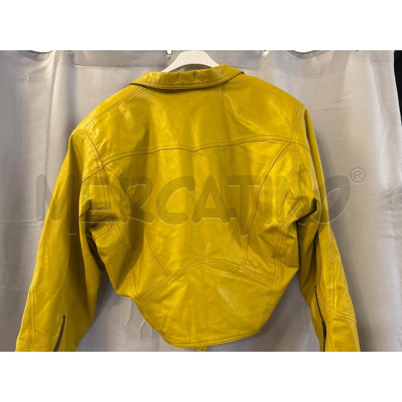 GIUBBINO DONNA PELLE GIALLO SENIO MANNUCCI TG.M | Mercatino dell'Usato Vinci - fraz. sovigliana 3