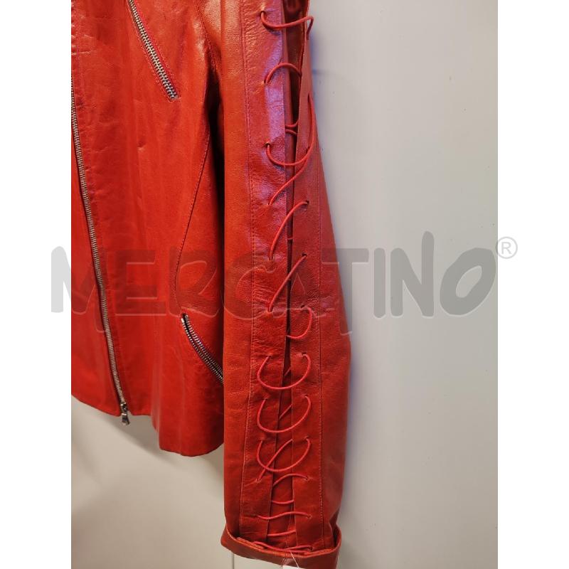 GIUBBINO DONNA THES THES PELLE ROSSO SENZA TG | Mercatino dell'Usato Vinci - fraz. sovigliana 2