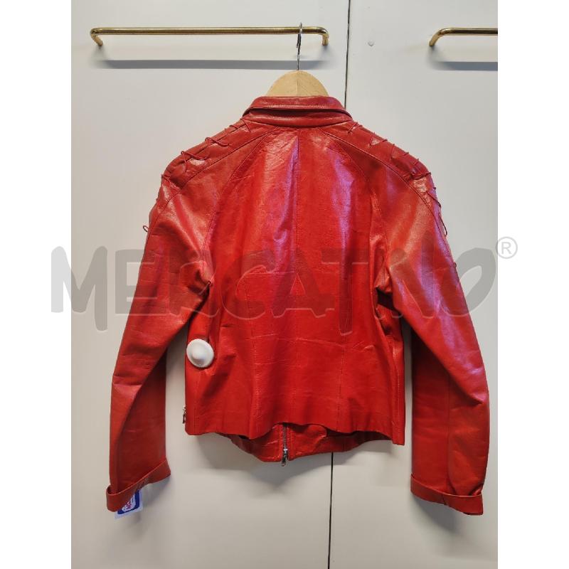 GIUBBINO DONNA THES THES PELLE ROSSO SENZA TG | Mercatino dell'Usato Vinci - fraz. sovigliana 3