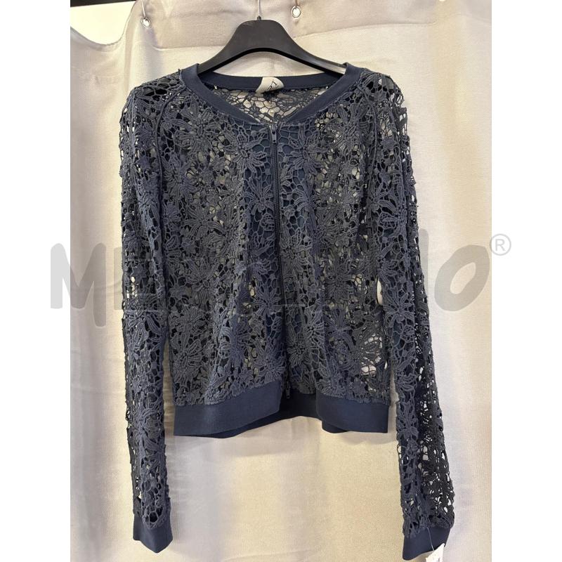 GIUBBINO DONNA TWIN SET PIZZO BLU ZIP TG.S  | Mercatino dell'Usato Vinci - fraz. sovigliana 1