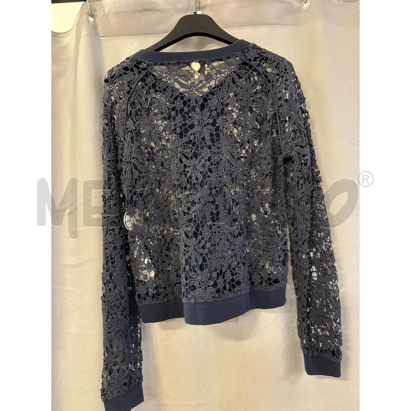 GIUBBINO DONNA TWIN SET PIZZO BLU ZIP TG.S  | Mercatino dell'Usato Vinci - fraz. sovigliana 3