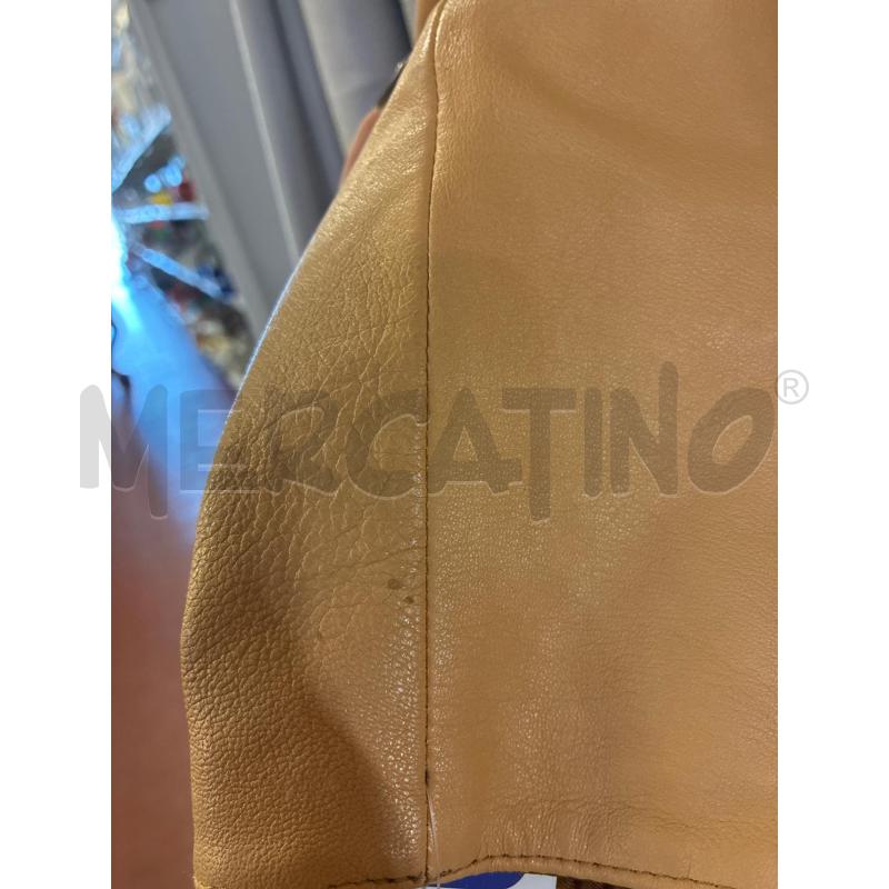 GIUBBINO DONNA VERA PELLE BEIGE COLLO PITONATO TG.44 ZIP | Mercatino dell'Usato Vinci - fraz. sovigliana 4
