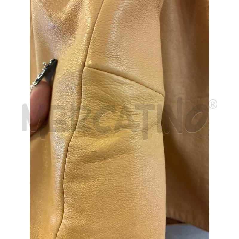 GIUBBINO DONNA VERA PELLE BEIGE COLLO PITONATO TG.44 ZIP | Mercatino dell'Usato Vinci - fraz. sovigliana 5