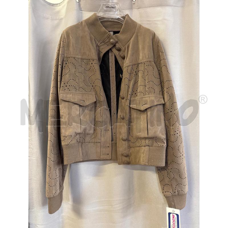 GIUBBINO DONNA # CAFENOIR SCAMOSCIATO BEIGE TRAFORATO TG.L | Mercatino dell'Usato Vinci - fraz. sovigliana 1