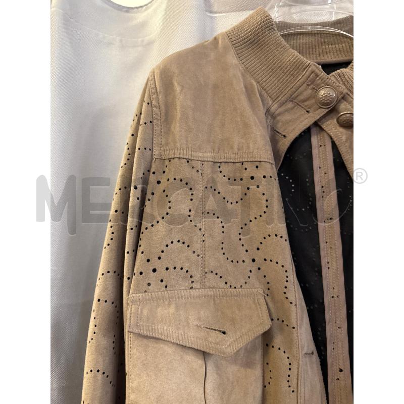 GIUBBINO DONNA # CAFENOIR SCAMOSCIATO BEIGE TRAFORATO TG.L | Mercatino dell'Usato Vinci - fraz. sovigliana 2