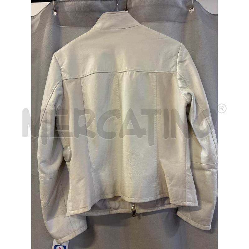 GIUBBINO DONNA # HENRY MADDOCK PELLE BIANCO TG.44 ZIP  | Mercatino dell'Usato Vinci - fraz. sovigliana 3