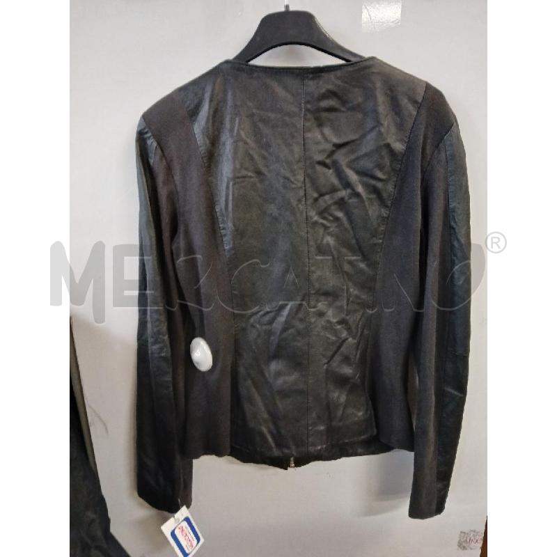 GIUBBINO DONNA # LANDI PELLE ZIP E BOTTONI TG.44 | Mercatino dell'Usato Vinci - fraz. sovigliana 3