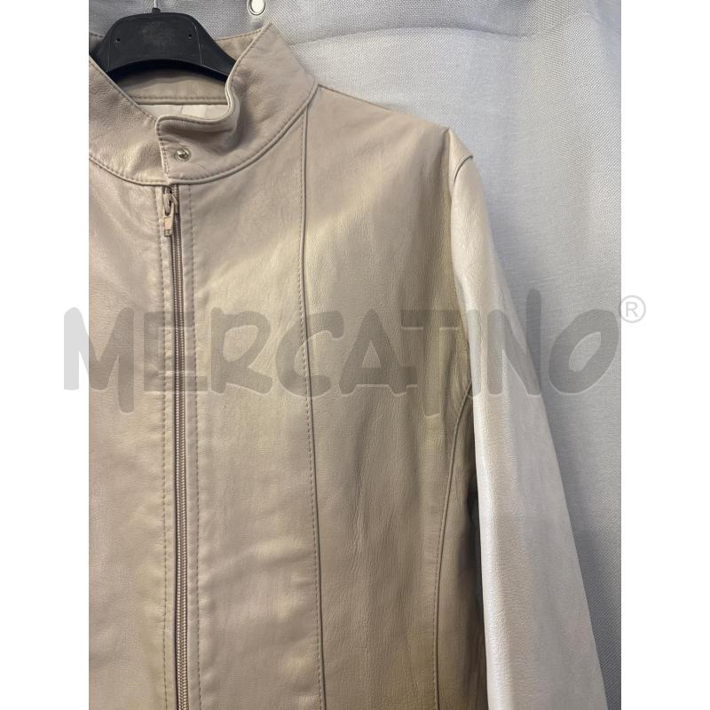 GIUBBINO DONNA # PELLE CHIARO TG.46 | Mercatino dell'Usato Vinci - fraz. sovigliana 2