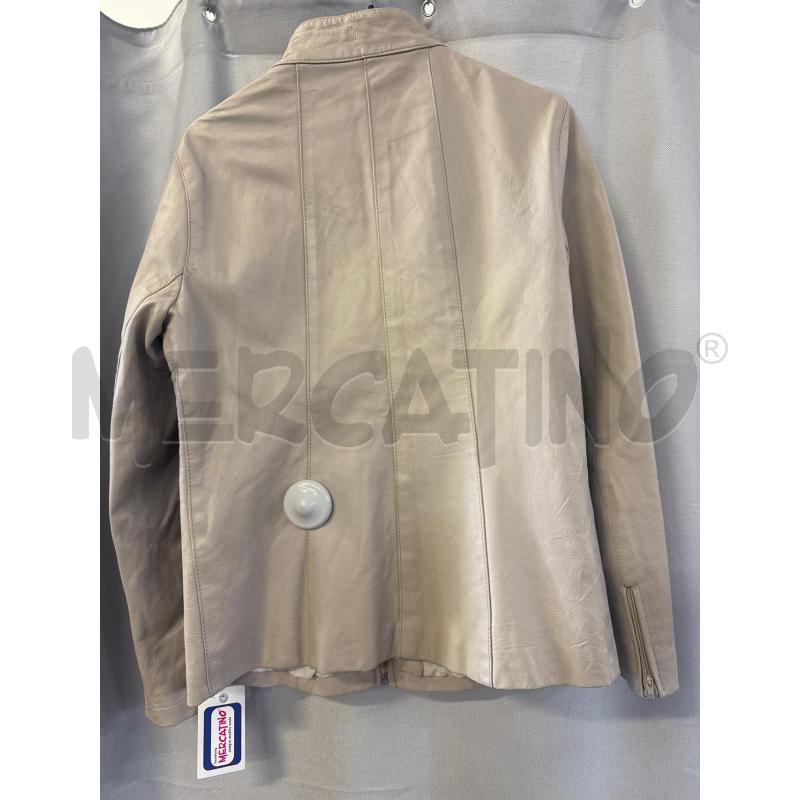 GIUBBINO DONNA # PELLE CHIARO TG.46 | Mercatino dell'Usato Vinci - fraz. sovigliana 3