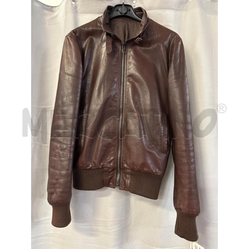 GIUBBINO DONNA # PELLE MARRONE ZIP FIBBIA COLLO | Mercatino dell'Usato Vinci - fraz. sovigliana 1