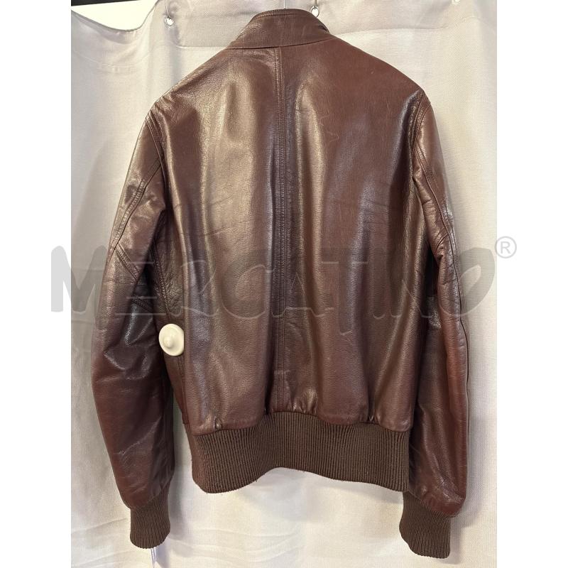 GIUBBINO DONNA # PELLE MARRONE ZIP FIBBIA COLLO | Mercatino dell'Usato Vinci - fraz. sovigliana 3