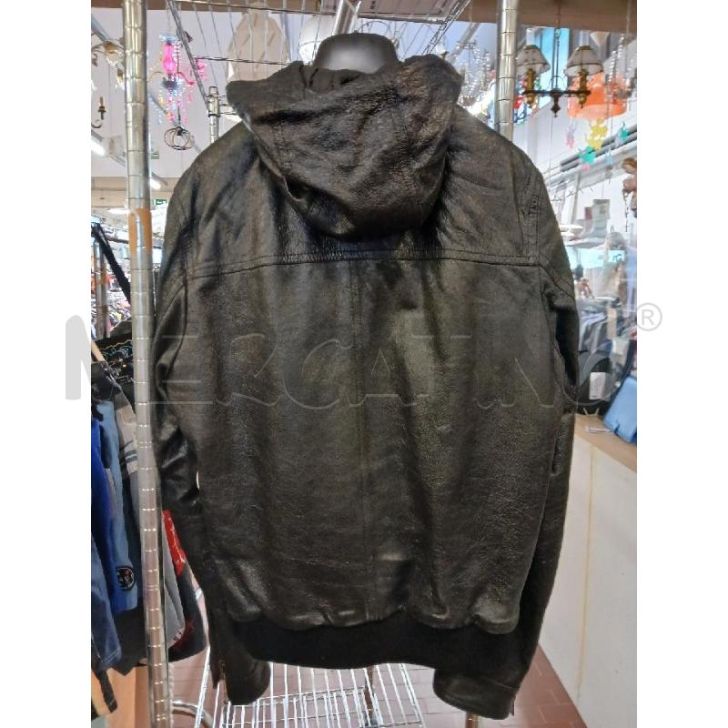 GIUBBINO DONNA # PELLE NERO CAPPUCCIO TG.52 ZIP NUOVO | Mercatino dell'Usato Vinci - fraz. sovigliana 3